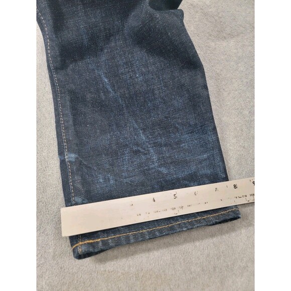 Polo Ralph Lauren Jeans Mens 36 34x32 Slim Straight Varick Distressed Honeycomb - Picture 4 of 16